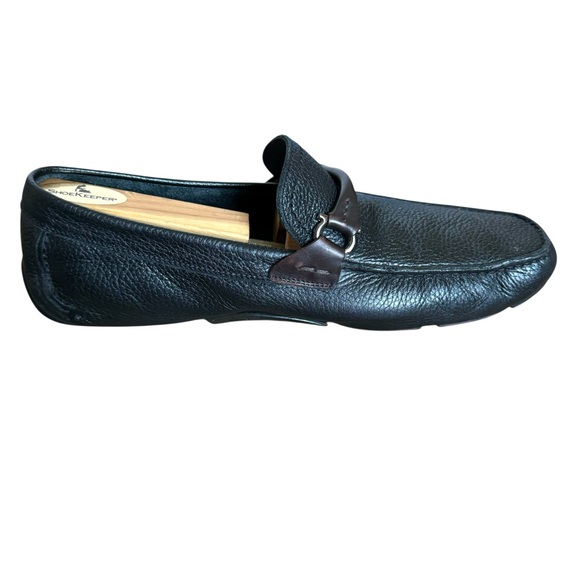 Salvatore Ferragamo Horsebit Loafers Black Driver Shoes Mens main image 6